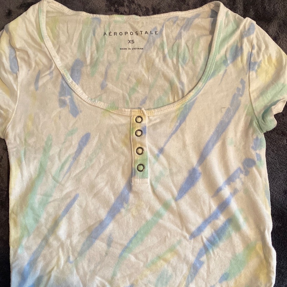 Good condition, blue and white